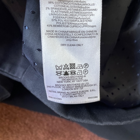 Brooks Brothers | Red Fleece Navy Cotton Parka Trench Jacket Drawstring Waist 12 - Picture 14 of 14